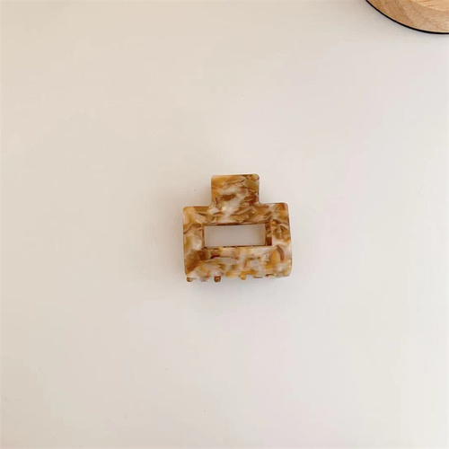 Yiwu futian market  5 cm acetate small hair claw Flower Leopard Clip Sweet Simple Bangs Hair Clip for women