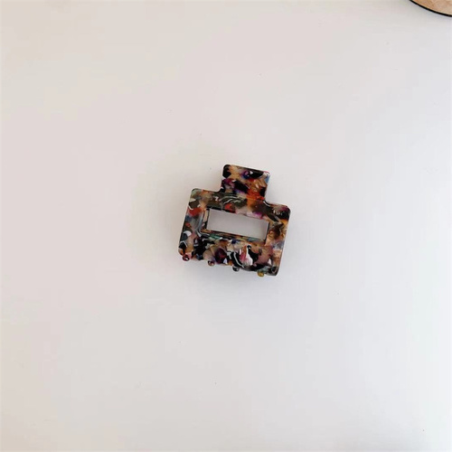 Yiwu futian market  5 cm acetate small hair claw Flower Leopard Clip Sweet Simple Bangs Hair Clip for women