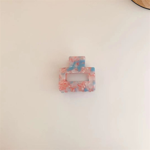 Yiwu futian market  5 cm acetate small hair claw Flower Leopard Clip Sweet Simple Bangs Hair Clip for women