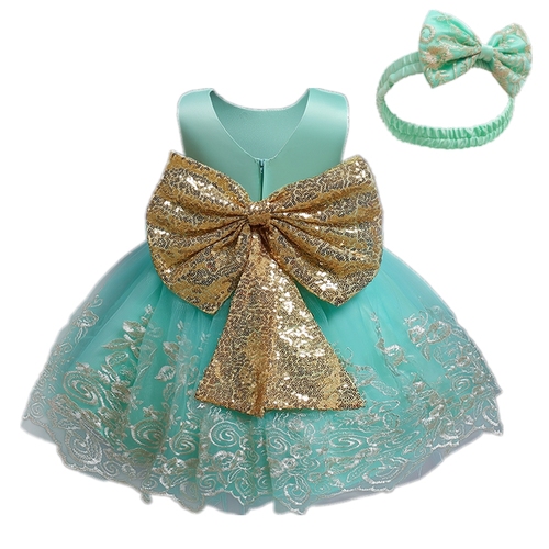 Toddler Baby Girl Dress Big Bow Baptism Dress for Girls First Year Birthday Party Wedding Dress Baby Clothes Tutu Fluffy