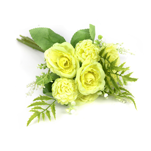 Wedding Roses Bouquet with Artificial Flowers Elegant Bride's Holding Bouquet for Home Decoration Vases