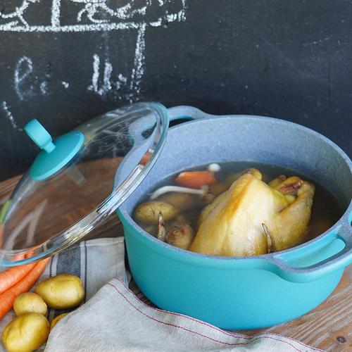  Quality Casting Aluminium Nonstick Marble Coating And Safe Glass Lid Frypan Casseroles with One-stop solution