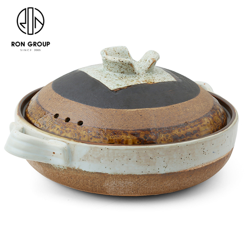  shallow crockery  pot set vintage restaurant ceramic casserole cookware