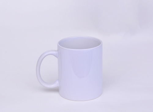 Dropshipping 350ml Rim And Round Handle Ceramic porcelain Mugs With   Blank Sublimation Mugs