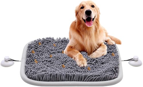 Pet Snuffle Mat for Dogs Training Feeding Pizza Platter Sniffing Training Snuffle Mats