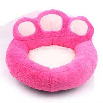Short faux fur pet bed plush donut round dog bed Dropshipping soft wash cat bed detachable pet sofa sleeping nest