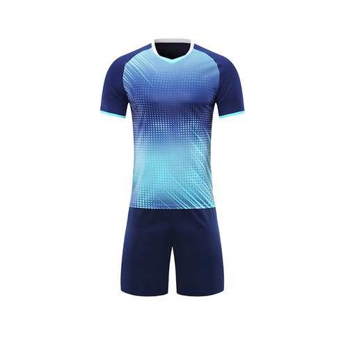 Football Suit Men's and Women's Adult Children's Breathable Suit Sized Training Game Team Suit Short Sleeve Jersey