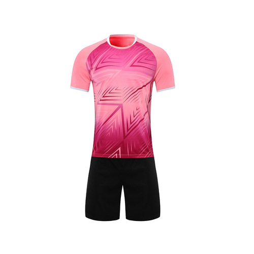Football Suit Men's and Women's Adult Children's Breathable Suit Sized Training Game Team Suit Short Sleeve Jersey