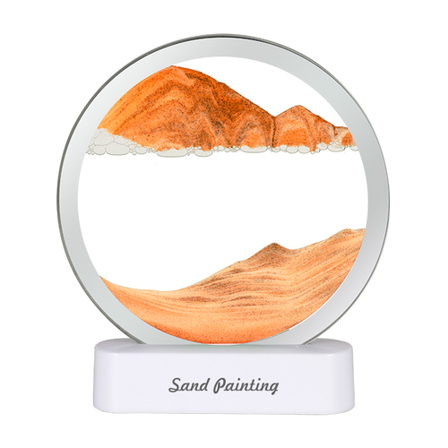 3D LED Table Lamp with Moving Quicksand Art Sand Art Picture Hourglass Lamp