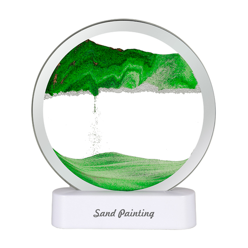3D LED Table Lamp with Moving Quicksand Art Sand Art Picture Hourglass Lamp