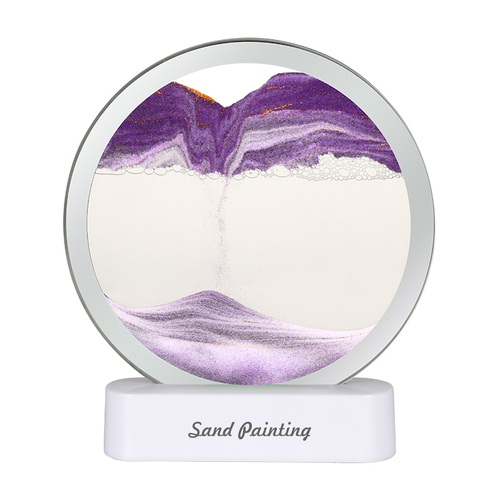 3D LED Table Lamp with Moving Quicksand Art Sand Art Picture Hourglass Lamp