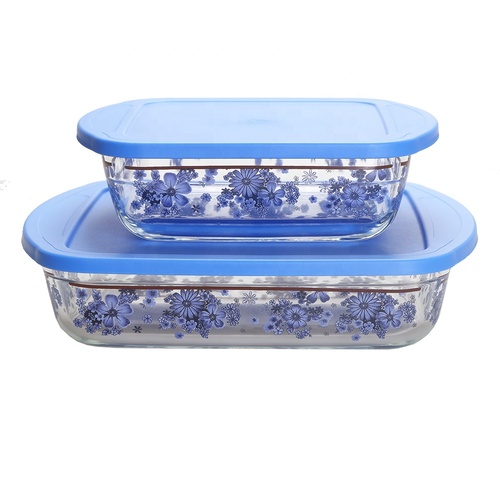 Oven safe glass cookware high borosilicate glass baking dishes plate