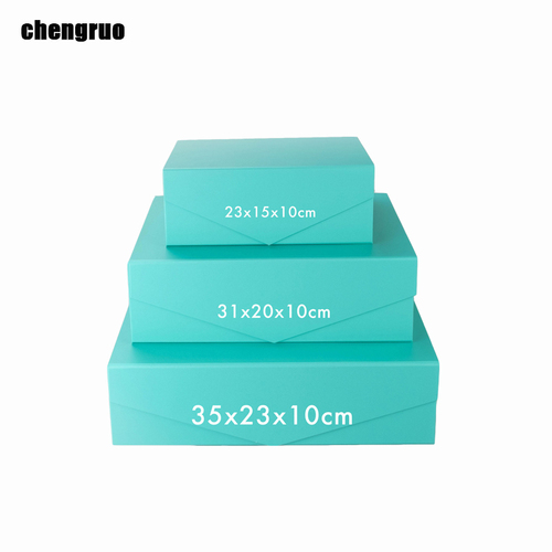 Chengruo Shipping Low Moq Stock Book Style Shape Plate Foldable Magnetic Closure Gift Packaging Paper Box With Ribbon