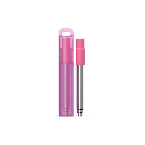   Portable Metal Telescopic Straw Eco-friendly Stainless steel Collapsible Straw With Case Brush
