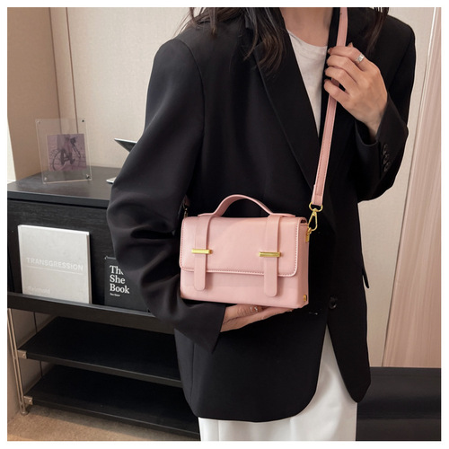 Luxury Brand New Korea Fashion Satchel Messenger Bag Women's Shoulder Bag PU Leather OL Business Briefcase Square Crossb