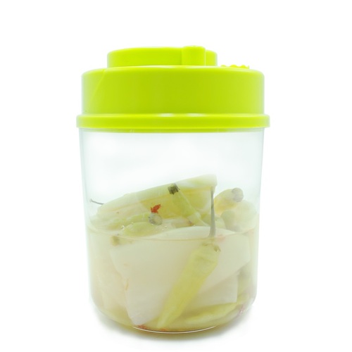 2200ML AS plastic BPA  round  Proof Vacuum Sealed Herbs Containers set airtight food fresh keeper vacuum sealed food sto