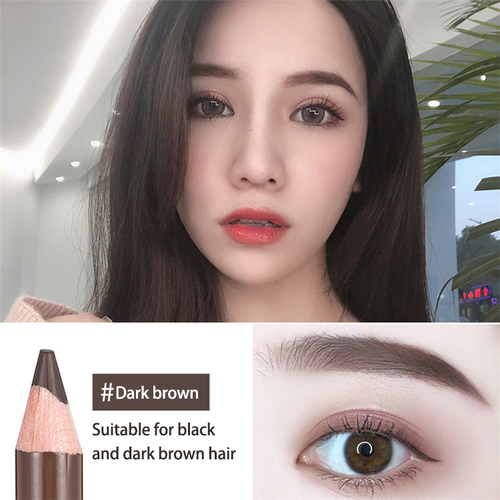  Private Label 3 Colorful Cosmetic Wooden Eyebrow Pen Cosmetic Easy To Color Wooden Eyebrow Pencil