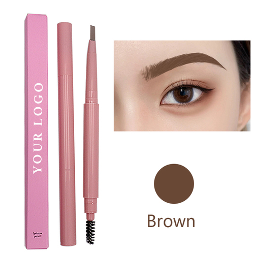  Vegan Pink Eye Brow Pen Vendor Waterproof Makeup Private Label Eyebrow Pencil