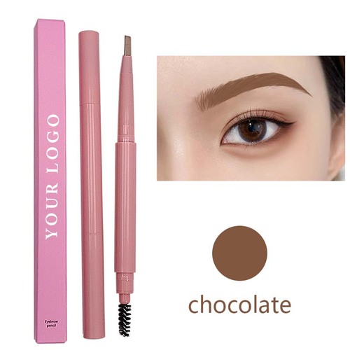  Vegan Pink Eye Brow Pen Vendor Waterproof Makeup Private Label Eyebrow Pencil