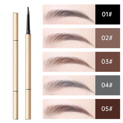  Vegan Pink Eye Brow Pen Vendor Waterproof Makeup Private Label Eyebrow Pencil