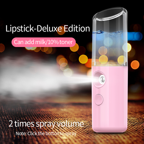 Handy Nano Facial Mister Portable Mini Atomization Steamer Mister Cool with Large Capacity Face Moisturizing Nano Mist S