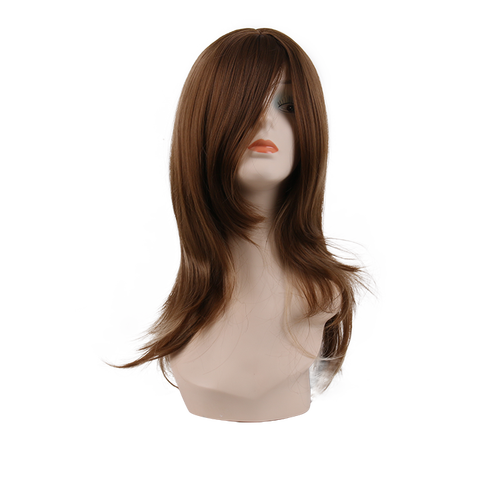 Chinese Supplier  Brown Smooth Everyday Natural Wave Hair Wigs