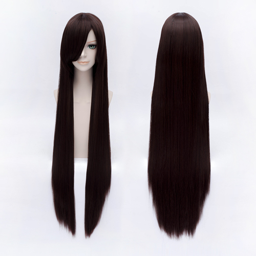  Anime Cosplay Wig Long Bone Straight Synthetic Hair Wigs 80cm Hair Oblique Bangs Party Fashion Wigs