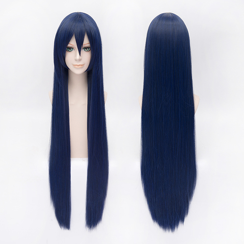  Anime Cosplay Wig Long Bone Straight Synthetic Hair Wigs 80cm Hair Oblique Bangs Party Fashion Wigs