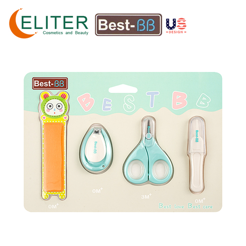 Eliter Hot Sell In Stock Eco-friendly 4 In 1 Baby Set Baby Nail Trimmer Baby Nail Cutter Eco Friendly Infant Nail Clippe