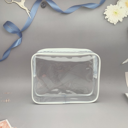     Transparent PVC Cosmetic Bag Women Travel Clear Wash Organizer Pouch