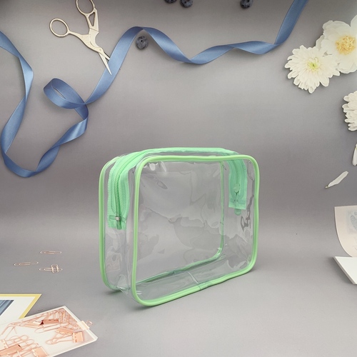     Transparent PVC Cosmetic Bag Women Travel Clear Wash Organizer Pouch