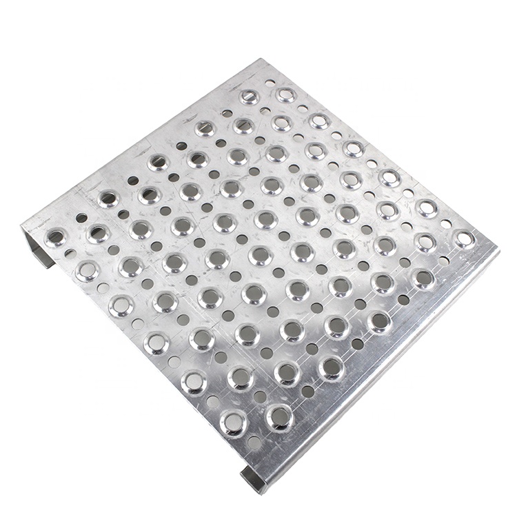Grip Strut Channel Aluminum 3-Diamond Plank Safety Grating, 144" Length x 7" Width x 1.5" Depth