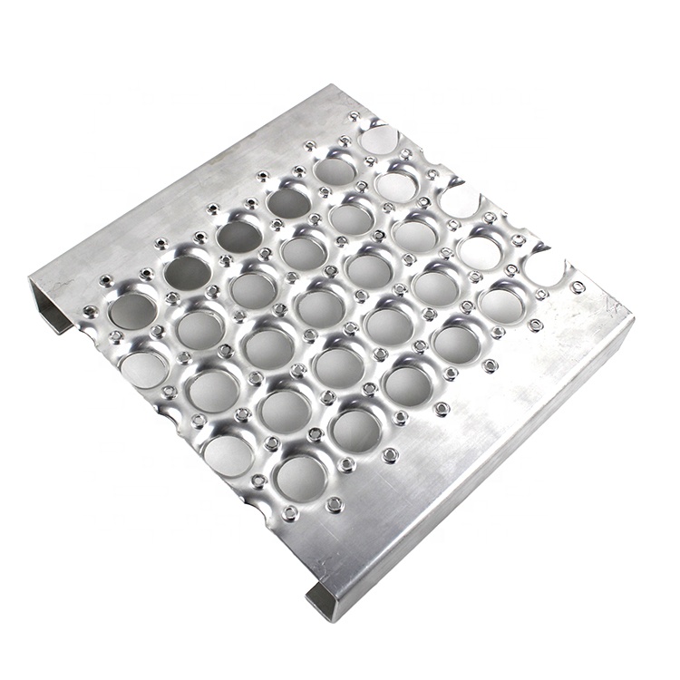 Grip Strut Channel Aluminum 3-Diamond Plank Safety Grating, 144" Length x 7" Width x 1.5" Depth