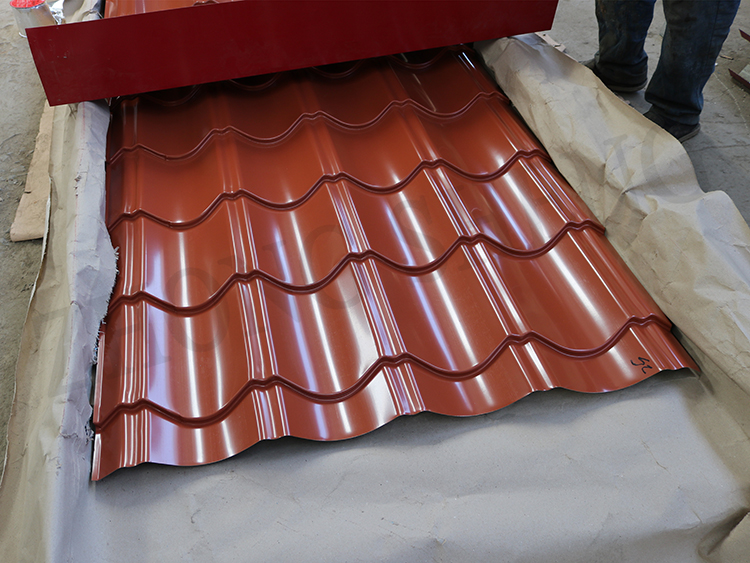 PPGI metal galvanized steel sheet roof plate brick red steel roofing sheet red corrugated roofing sheet