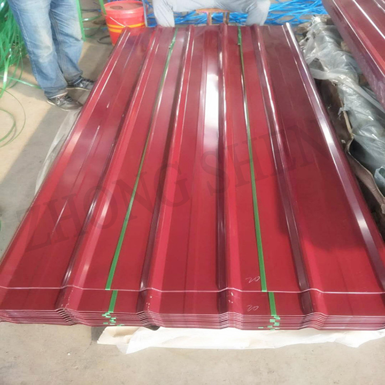 PPGI metal galvanized steel sheet roof plate brick red steel roofing sheet red corrugated roofing sheet