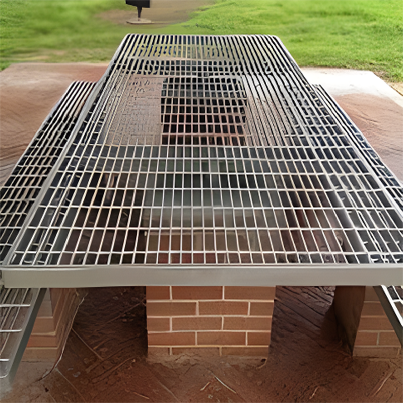 An ping  heavy duty bar grating metal channel drains Q 235 Q 345 steel grating decking metal grates for drive