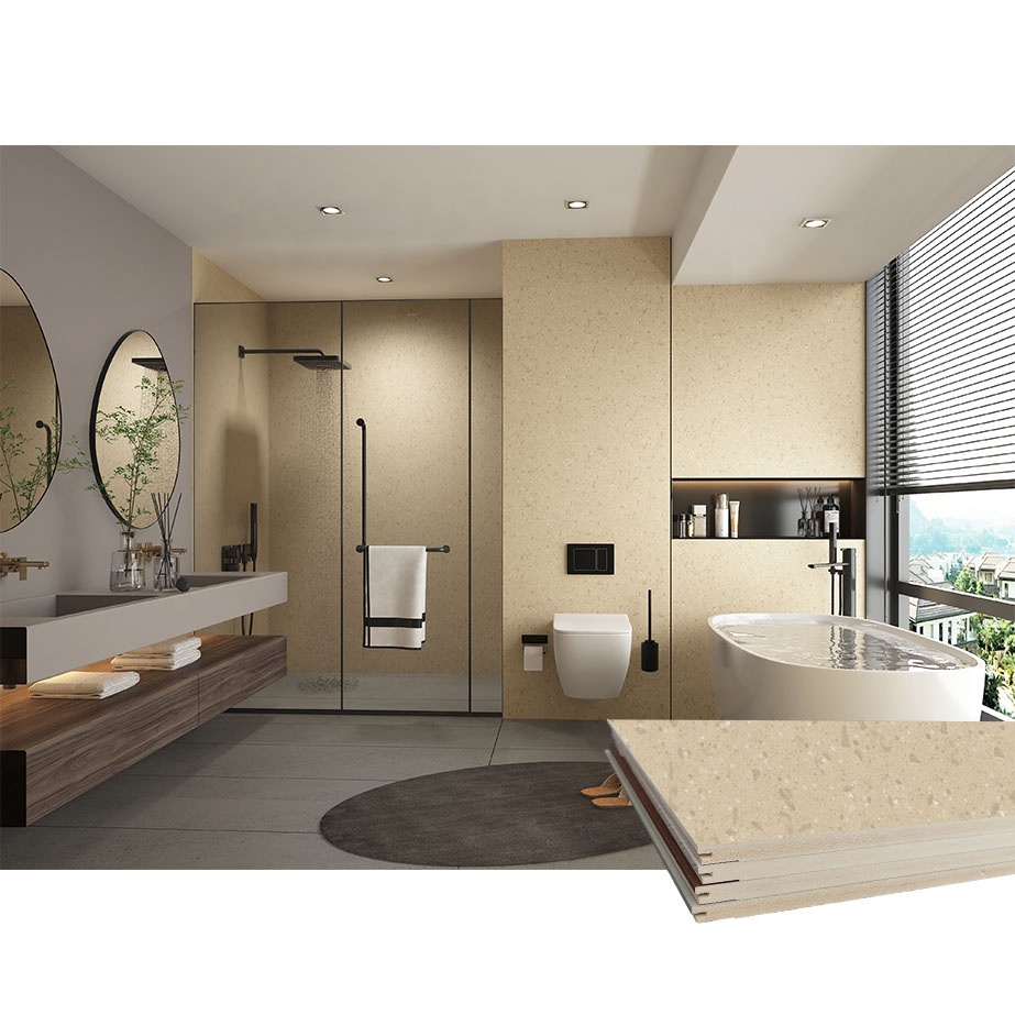 bamboo wood fiber integrated wall board plastic cladding fire resistant waterproof for bathroom decorative walls panels