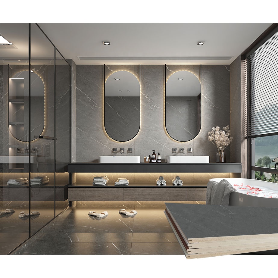 bamboo wood fiber integrated wall board plastic cladding fire resistant waterproof for bathroom decorative walls panels