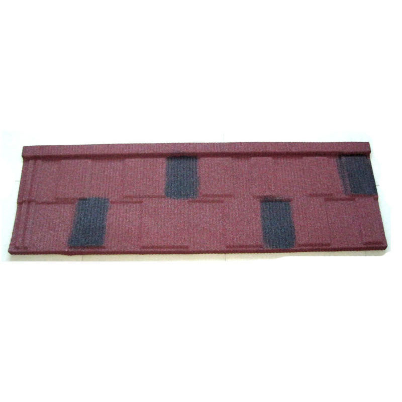 Low Costs Galvanized Aluminum Plate Waterproof Corrugated Color Stone Coated Metal Roof Tile