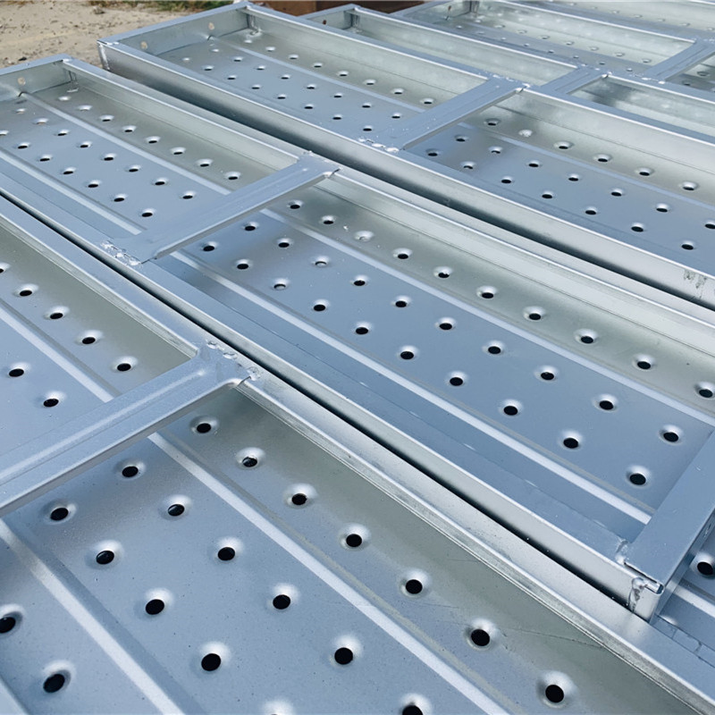 Construction Galvanized Scaffolding Boards Walking Platform Metal Deck Steel Plank