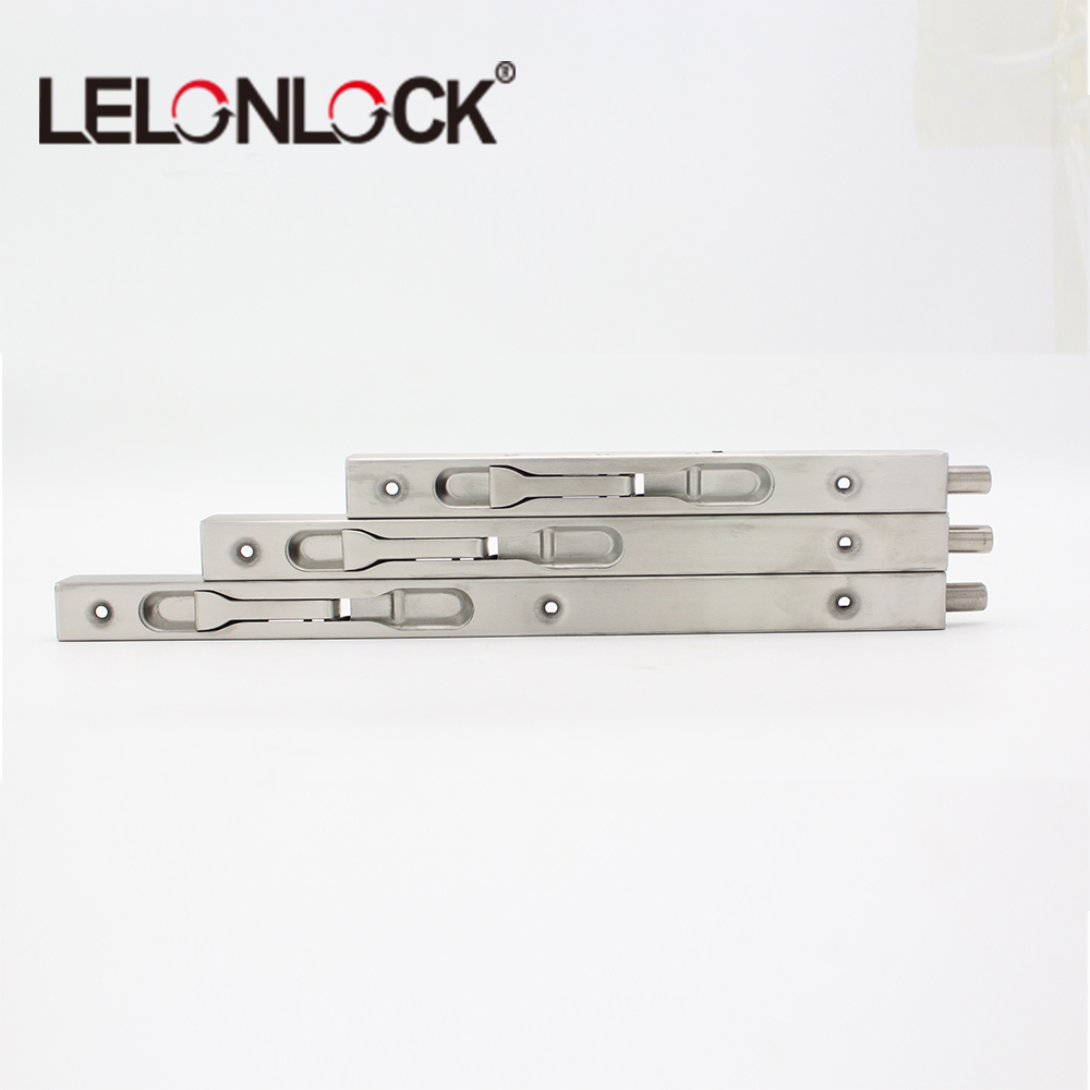 Box section stainless steel 304 fire proof flush door bolt
