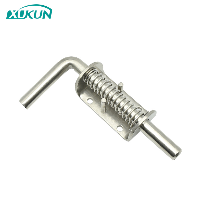 XK1016 178mm length Heavy Duty Bolt Loaded Rod Grip Gate Shed Door Tailgate Trailer stainless steel 304 spring barrel la