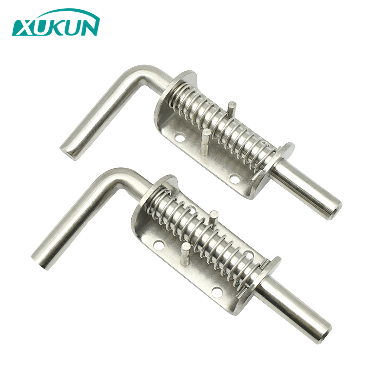 XK1016 178mm length Heavy Duty Bolt Loaded Rod Grip Gate Shed Door Tailgate Trailer stainless steel 304 spring barrel la