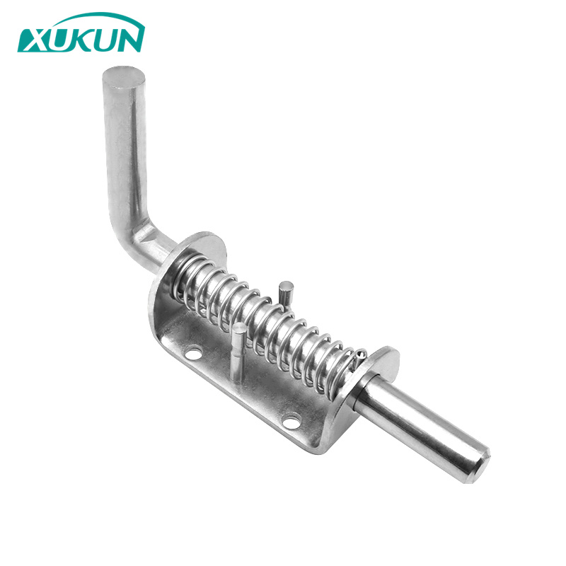 XK1016 178mm length Heavy Duty Bolt Loaded Rod Grip Gate Shed Door Tailgate Trailer stainless steel 304 spring barrel la