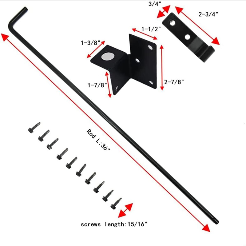 36 "lock door drop rod outdoor steel door grille door lock latch