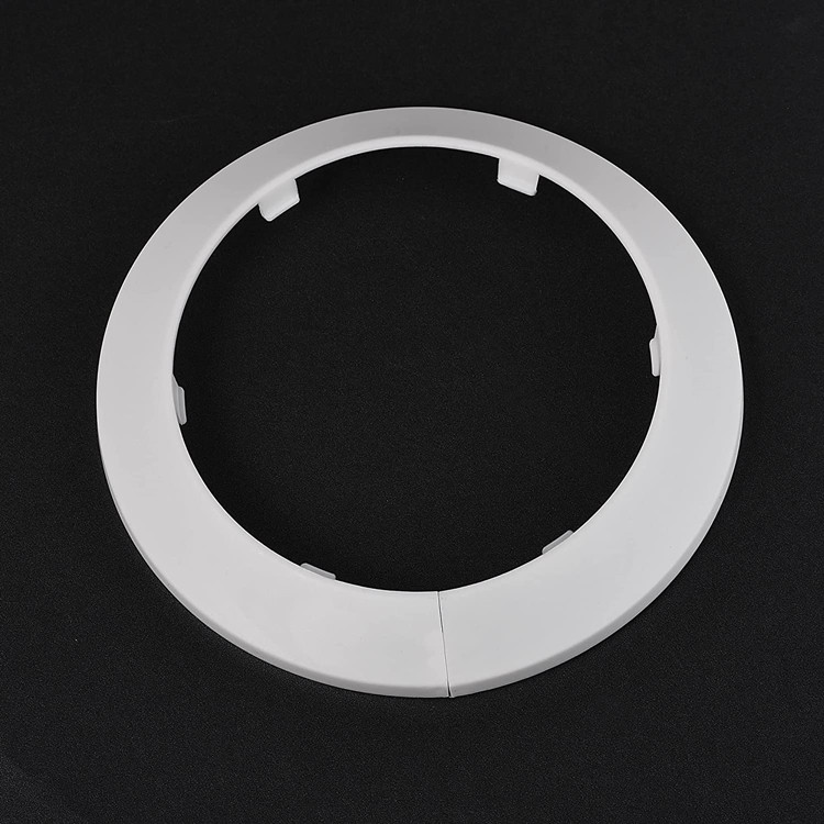 Plastic Split Pipe Flange Cover for Wall Pipe Tube Decoration White114mm