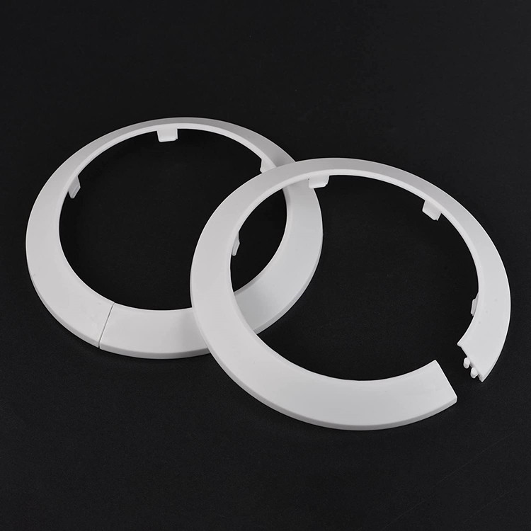 Plastic Split Pipe Flange Cover for Wall Pipe Tube Decoration White114mm
