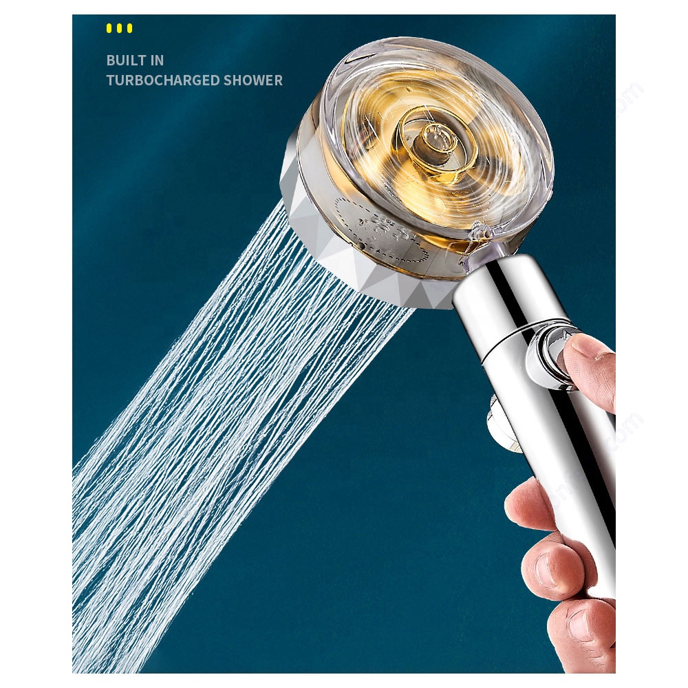 Water Saving Flow 360 Degree Rotate Abs Rain High Pressure Spray Bathroom Fan Spa Pp Filter Inside Ducted Turbo Bath Sho