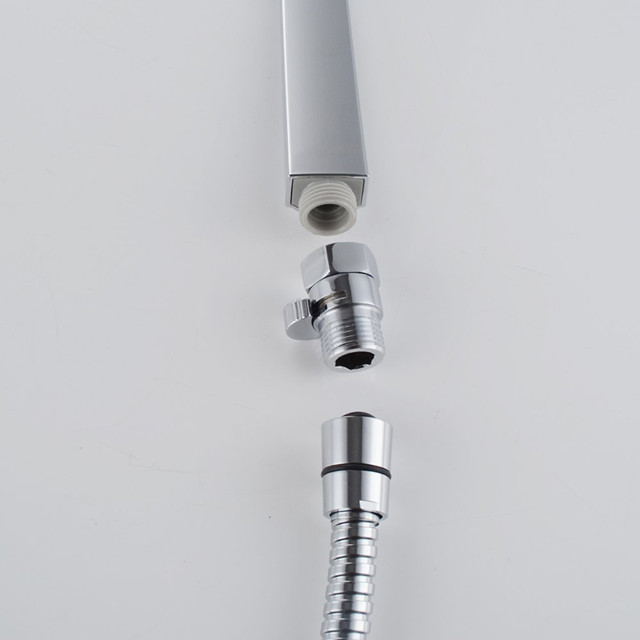BRASS Shower Head Shut-Off Valve G 1/2, Polished Chrome