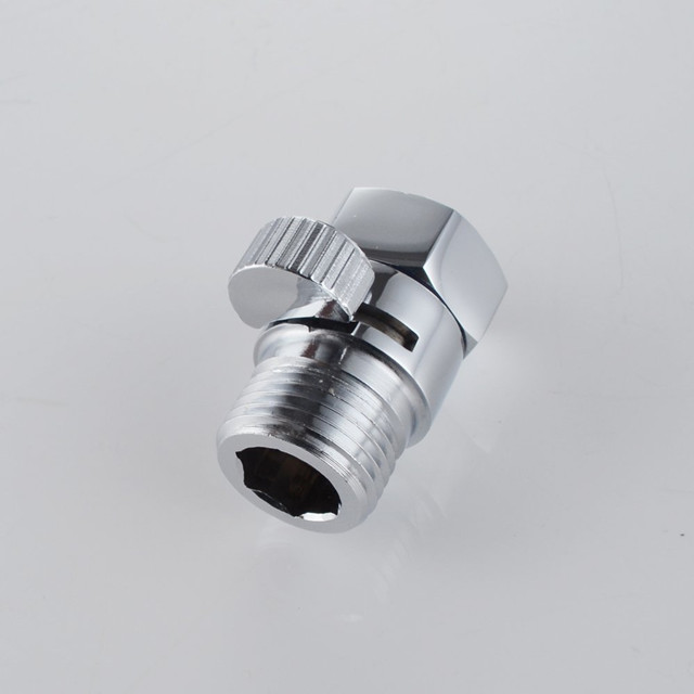 BRASS Shower Head Shut-Off Valve G 1/2, Polished Chrome